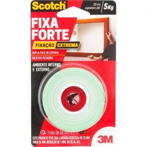 FITA DUPLA FACE FIXA FORTE EXTREME 24 MM X 2 M – 3M